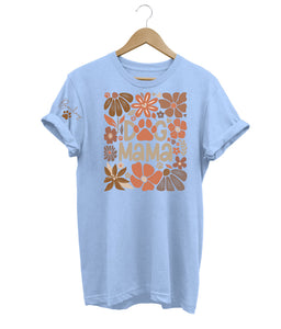 Floral Dog Mama Custom T-Shirt